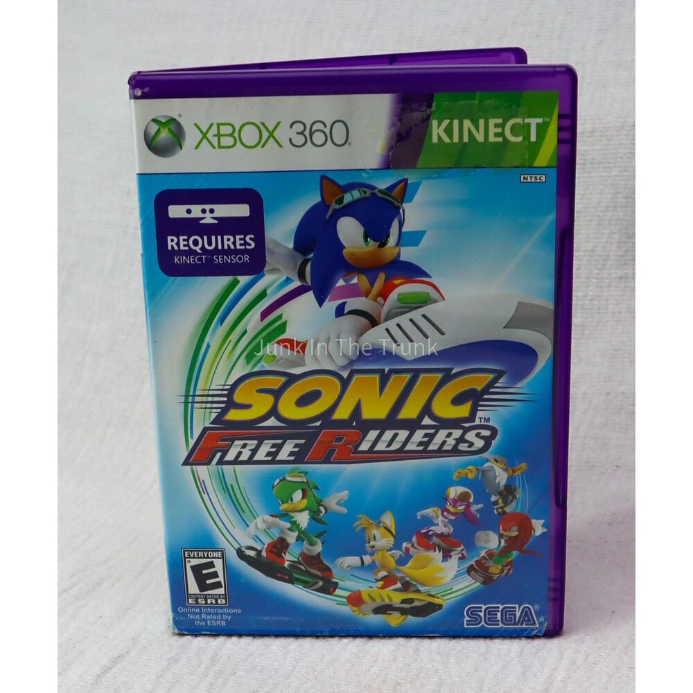Sonic Free Riders (Microsoft Xbox 360, 2010) Tested Complete With Manual
